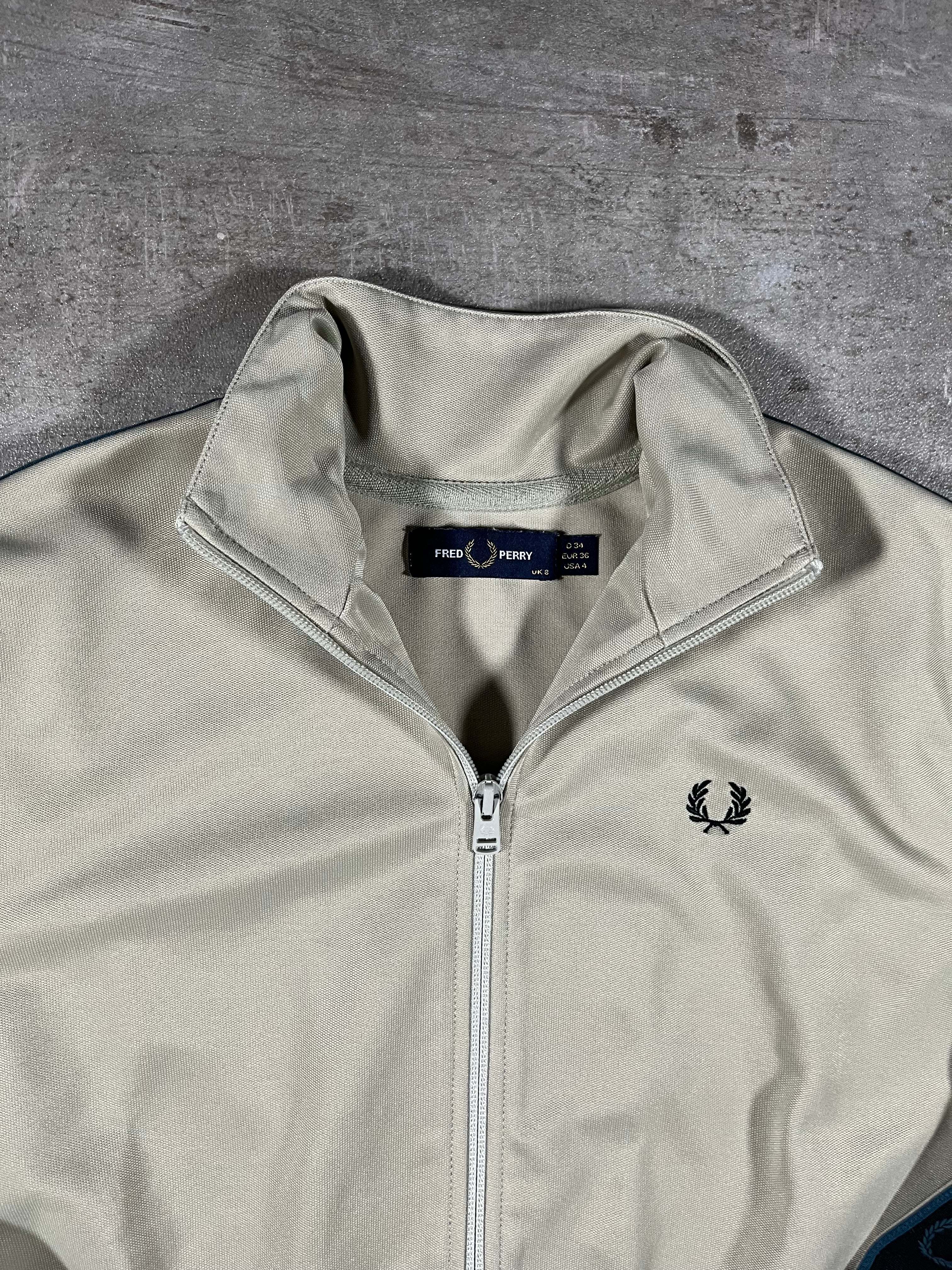 Fred Perry Trainingsjacke Cropped Beige S