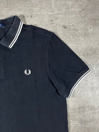 Fred Perry Poloshirt Schwarz/ Weiß XL
