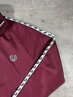 Fred Perry Vintage Trainingsjacke Taped Bordeaux S