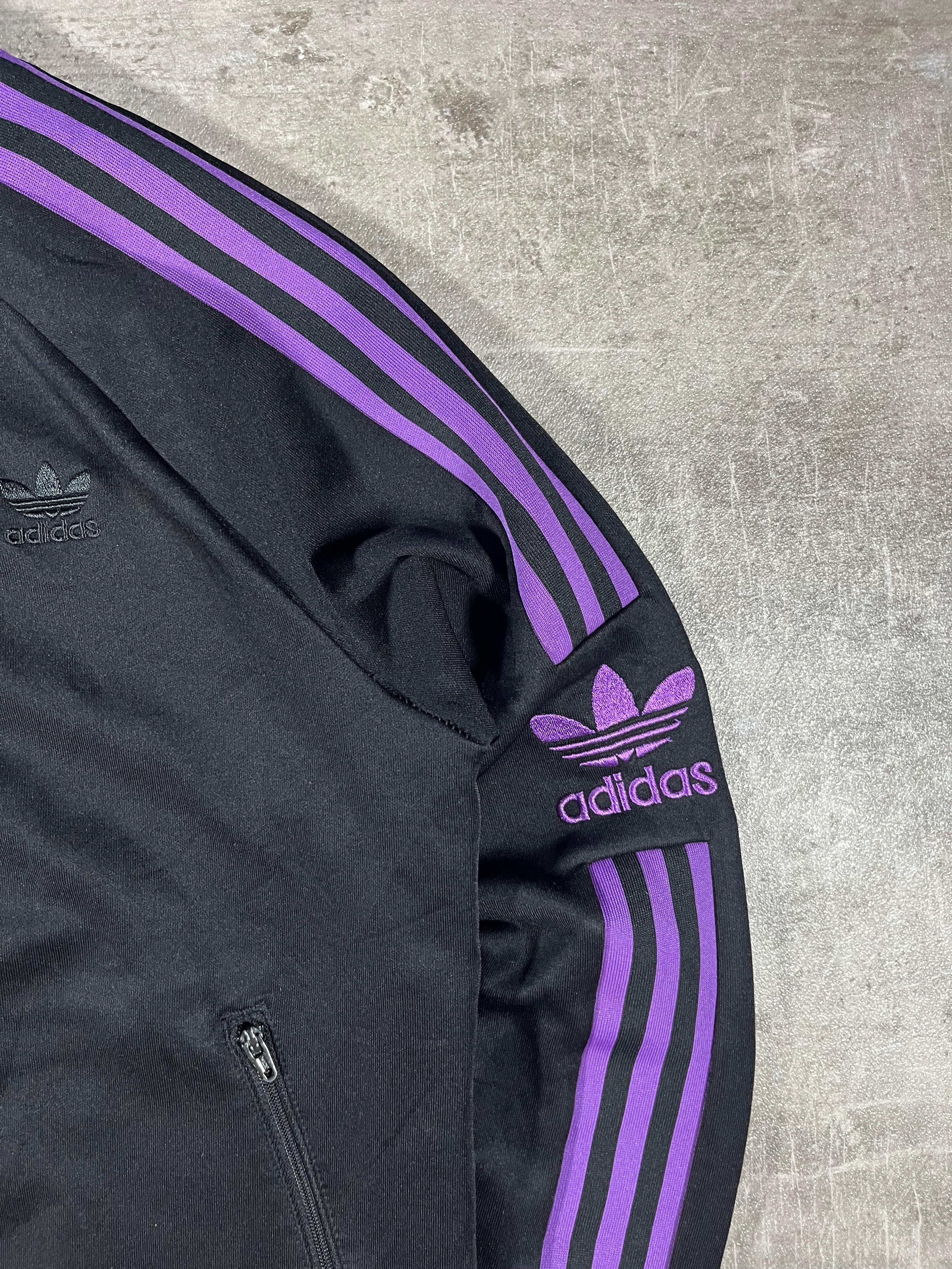 Adidas Firebird Trainingsjacke Schwarz/ Lila S Damen