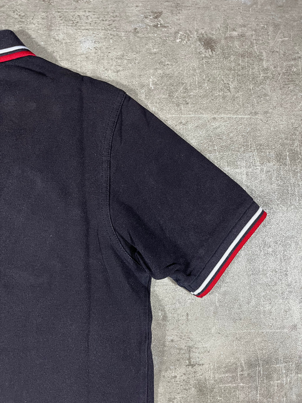 Fred Perry Poloshirt Schwarz/ Weiß/ Rot XS