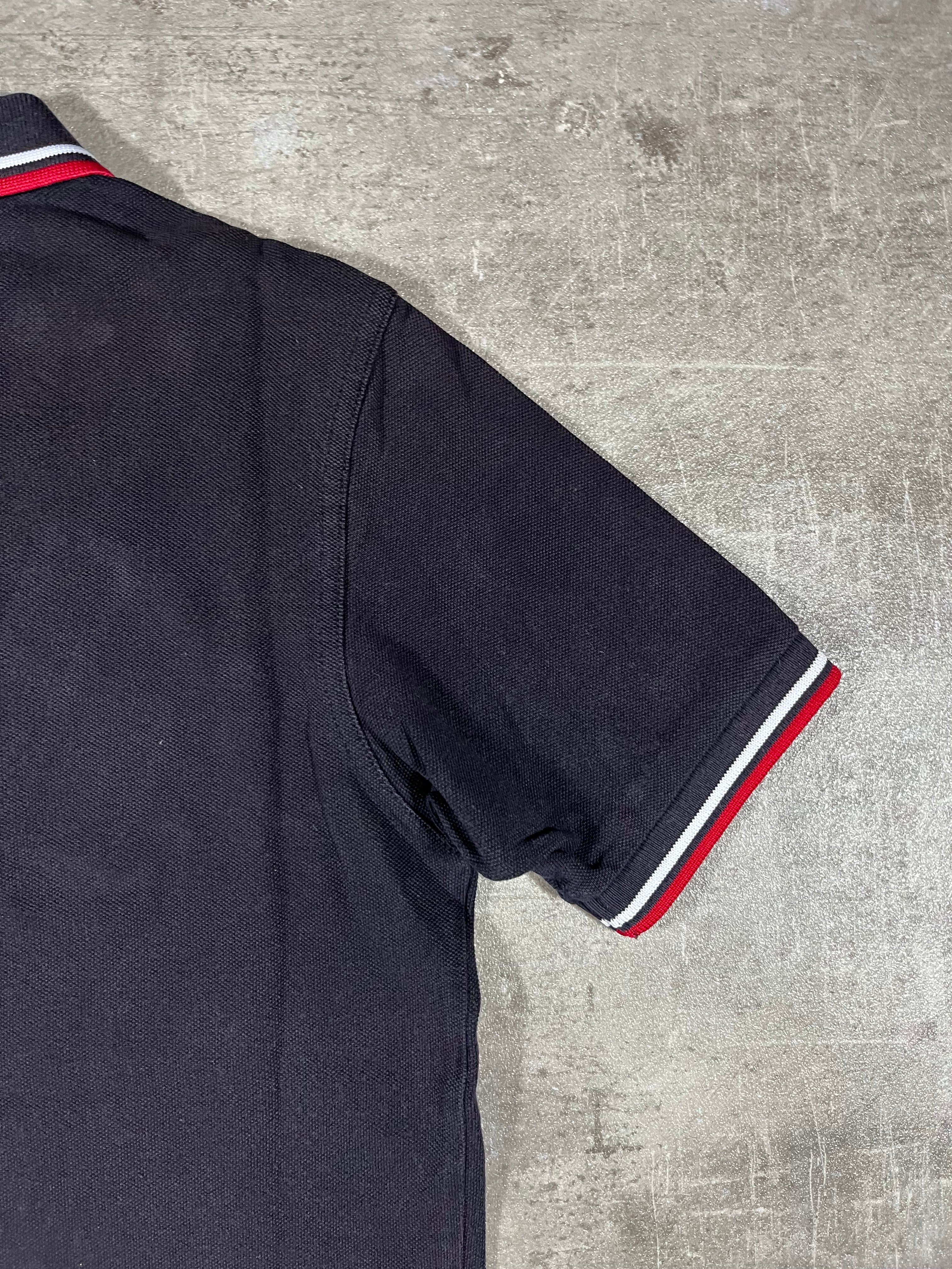 Fred Perry Poloshirt Schwarz/ Weiß/ Rot XS