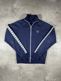 Fred Perry Vintage Trainingsjacke Taped Dunkelblau S