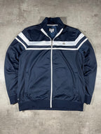 Weekend Offender Vintage Trainingsjacke Blau/ Weiß L