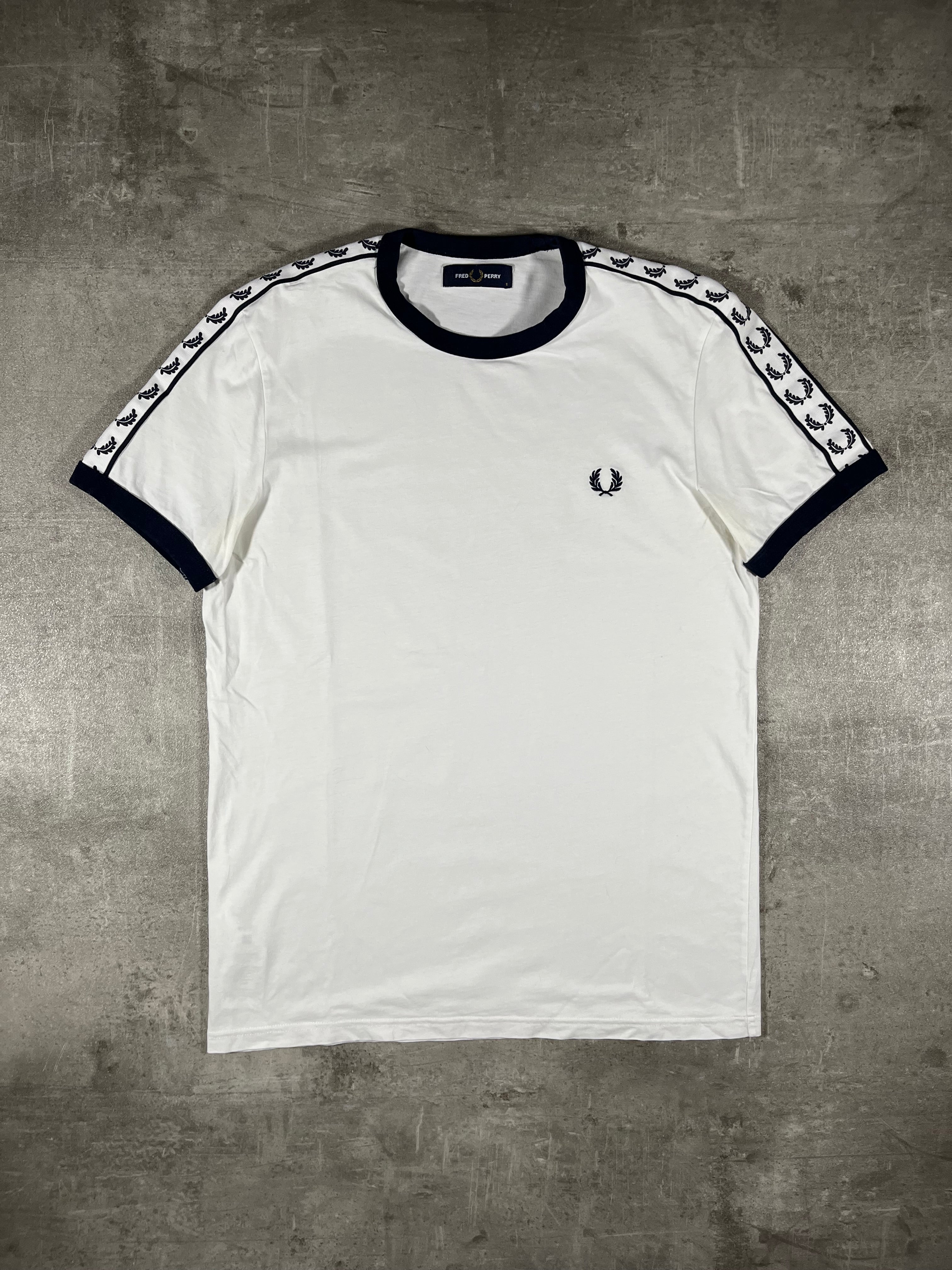 Fred Perry T-shirt Taped Weiß S