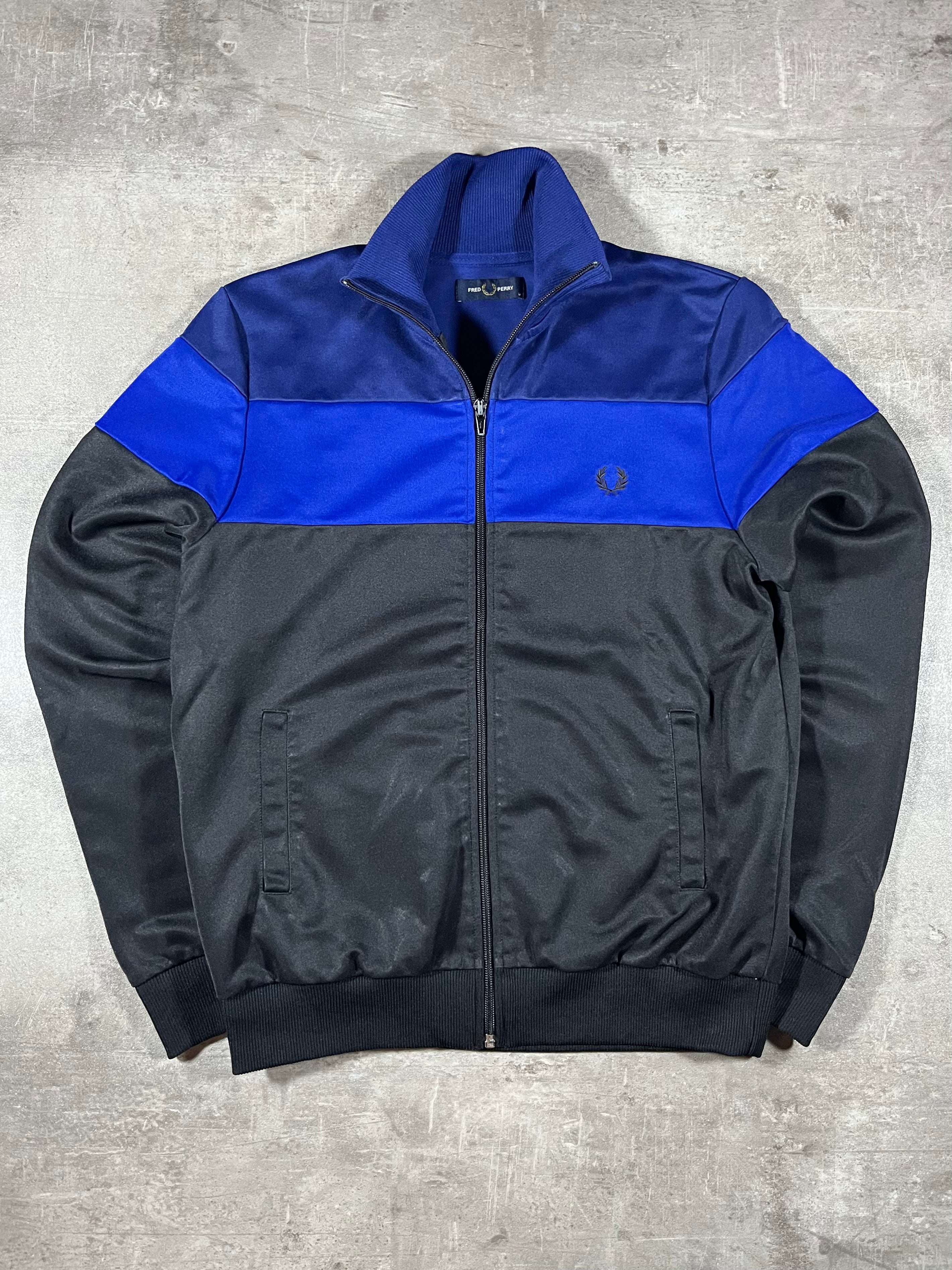 Fred Perry Trainingsjacke Schwarz/ Blau M