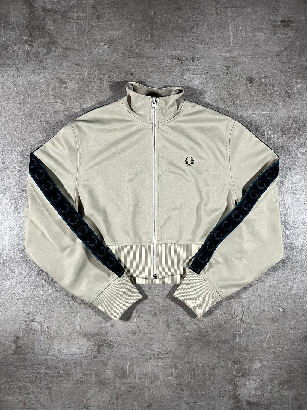 Fred Perry Trainingsjacke Cropped Beige S