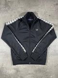 Fred Perry Trainingsjacke Taped Schwarz S Damen
