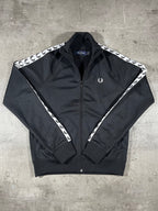 Fred Perry Trainingsjacke Taped Schwarz S Damen