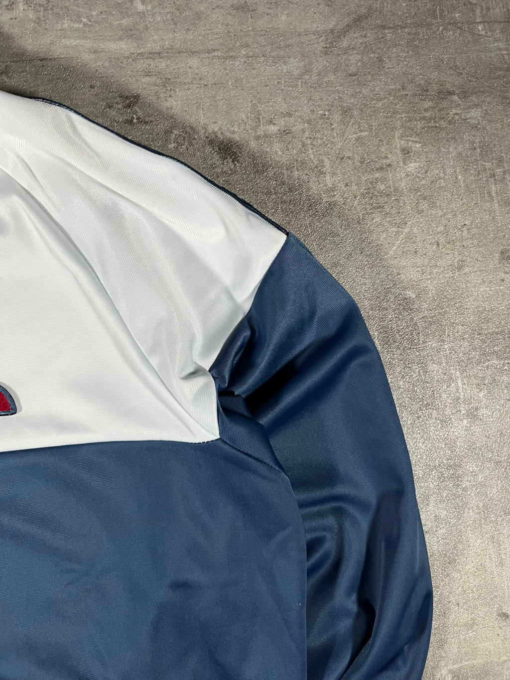 ellesse Half-Zip Blau/ Weiß L