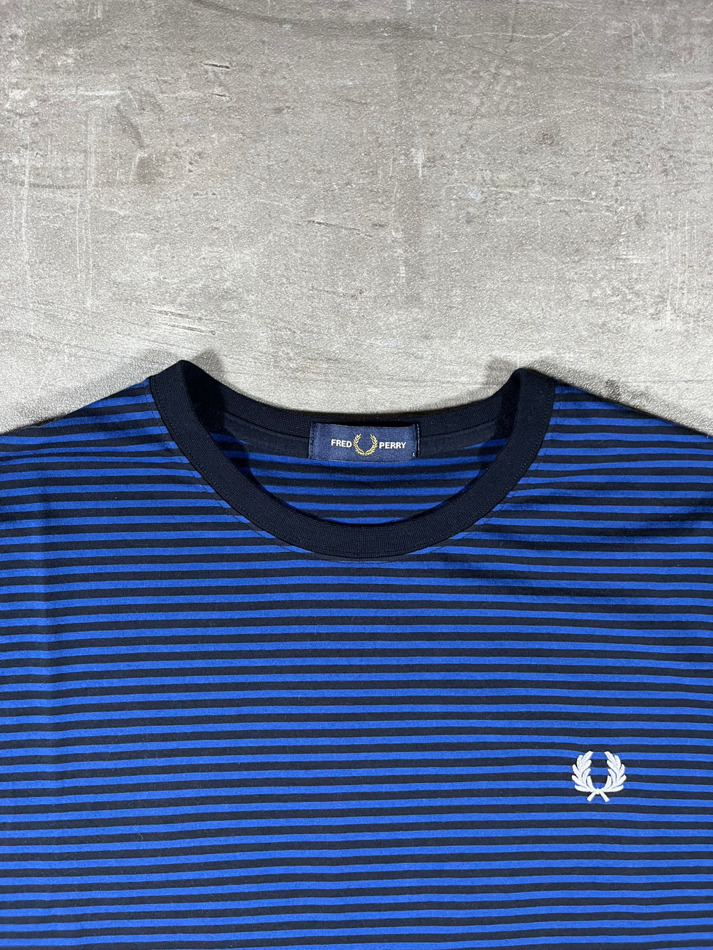 Fred Perry T-shirt Schwarz/ Blau L