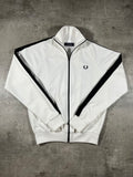 Fred Perry Trainingsjacke Taped Weiß/ Schwarz XS
