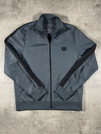 Fred Perry Vintage Trainingsjacke Taped Grau M