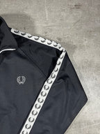 Fred Perry Vintage Trainingsjacke Taped Schwarz L