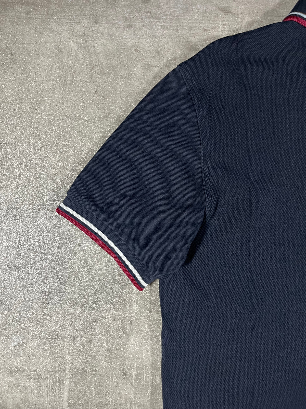 Fred Perry Poloshirt Schwarz/ Weiß/ Rot S