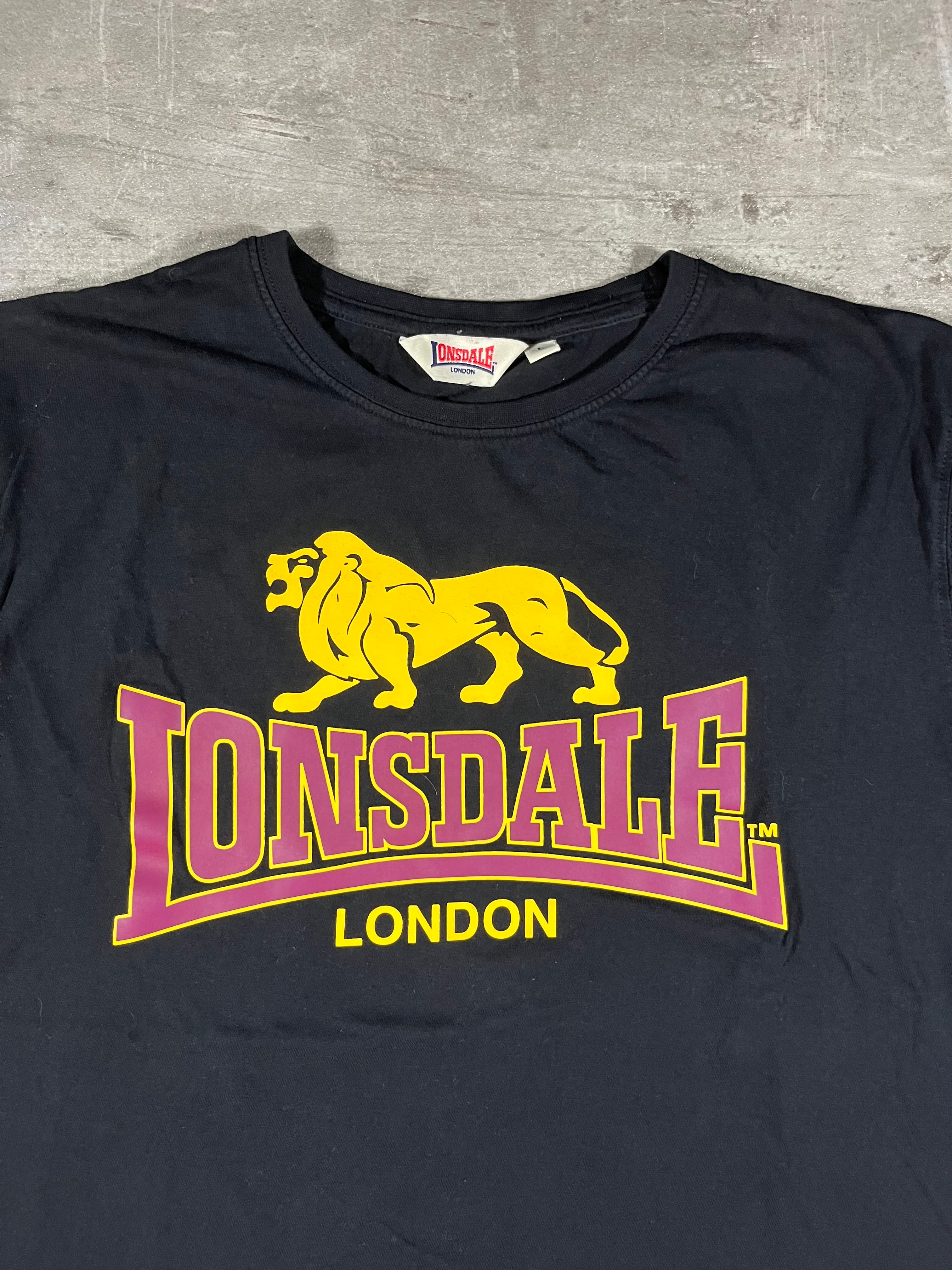 Lonsdale T-shirt Schwarz L