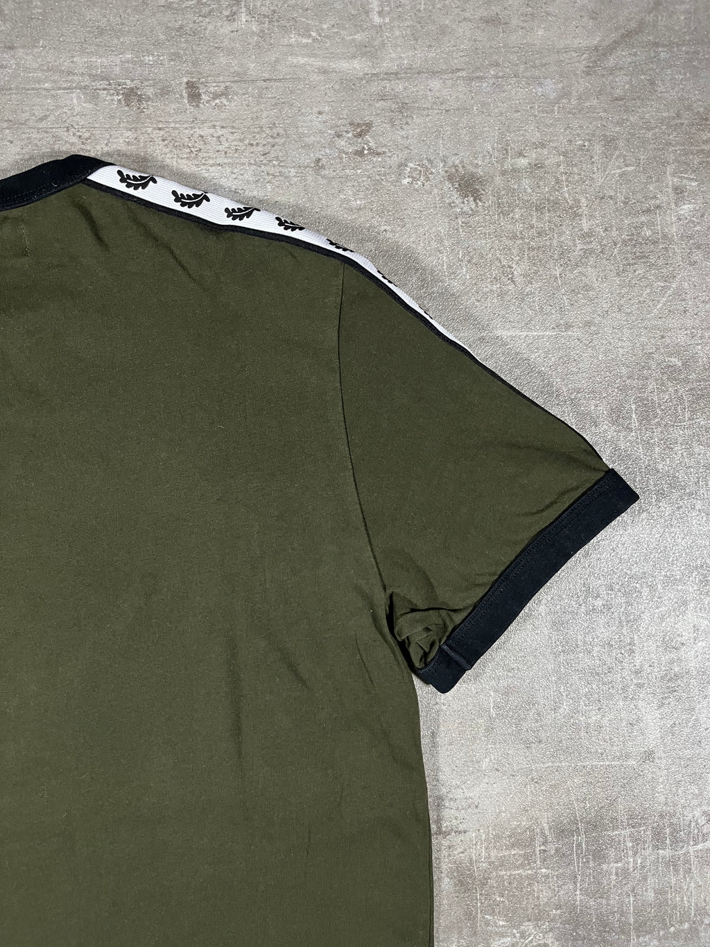 Fred Perry T-shirt Dunkelgrün Taped S