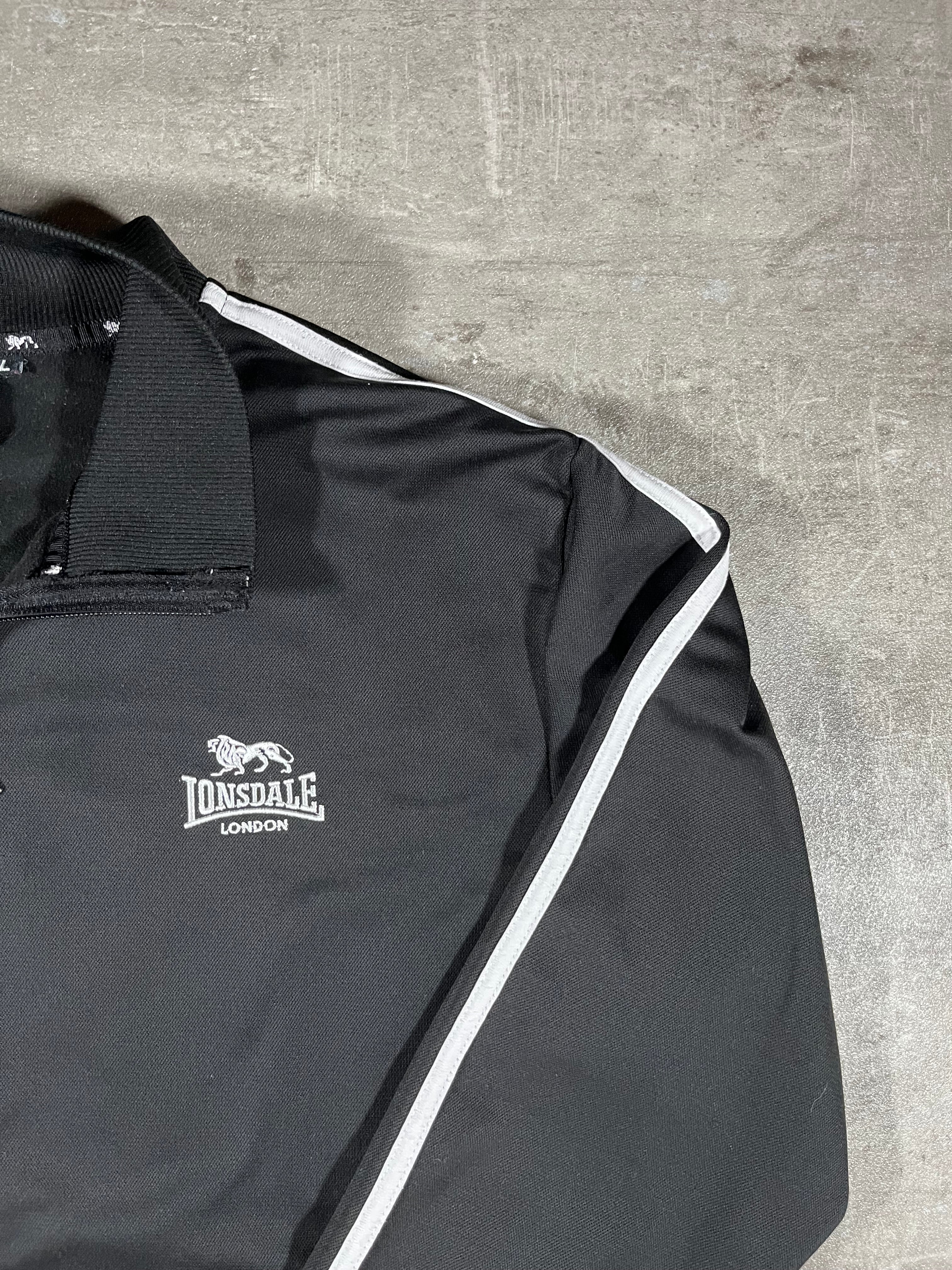 Lonsdale Trainingsjacke Taped Schwarz L