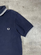 Fred Perry Poloshirt Schwarz/ Weiß M