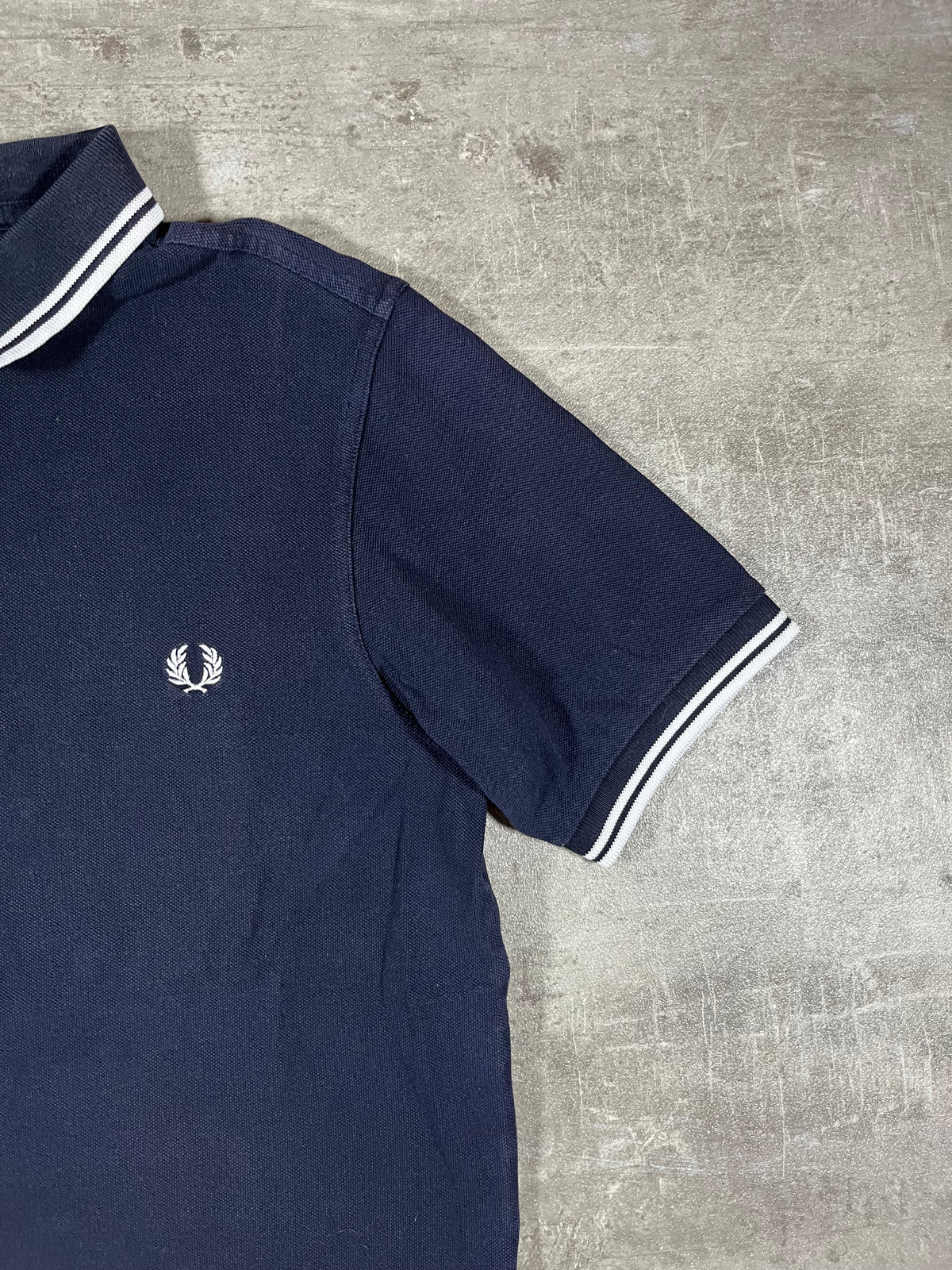 Fred Perry Poloshirt Schwarz/ Weiß M