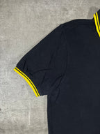 Fred Perry Poloshirt Schwarz/ Gelb XL