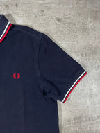 Fred Perry Poloshirt Schwarz/ Weiß/ Rot M