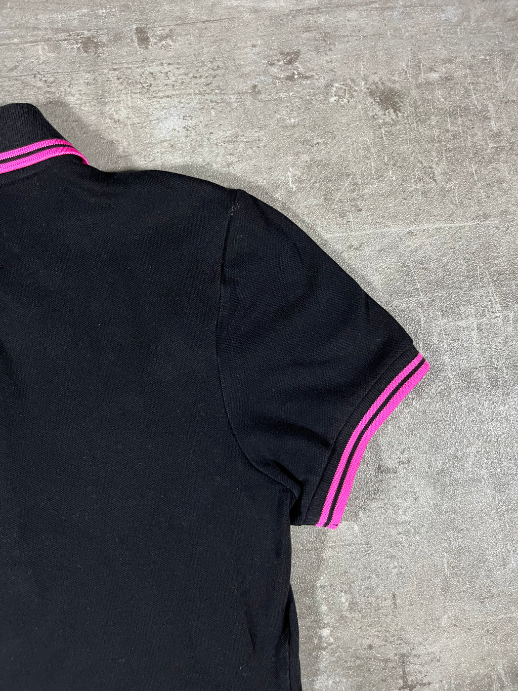 Fred Perry Poloshirt Schwarz/ Pink XS Damen
