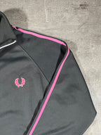 Fred Perry Vintage Trainingsjacke Taped Grau/ Pink M