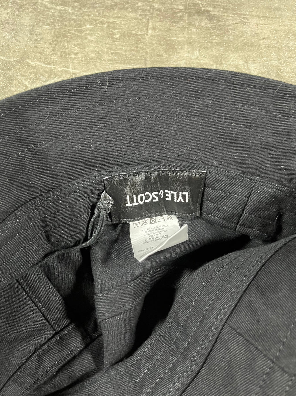 Lyle & Scott Bucket Hat Schwarz