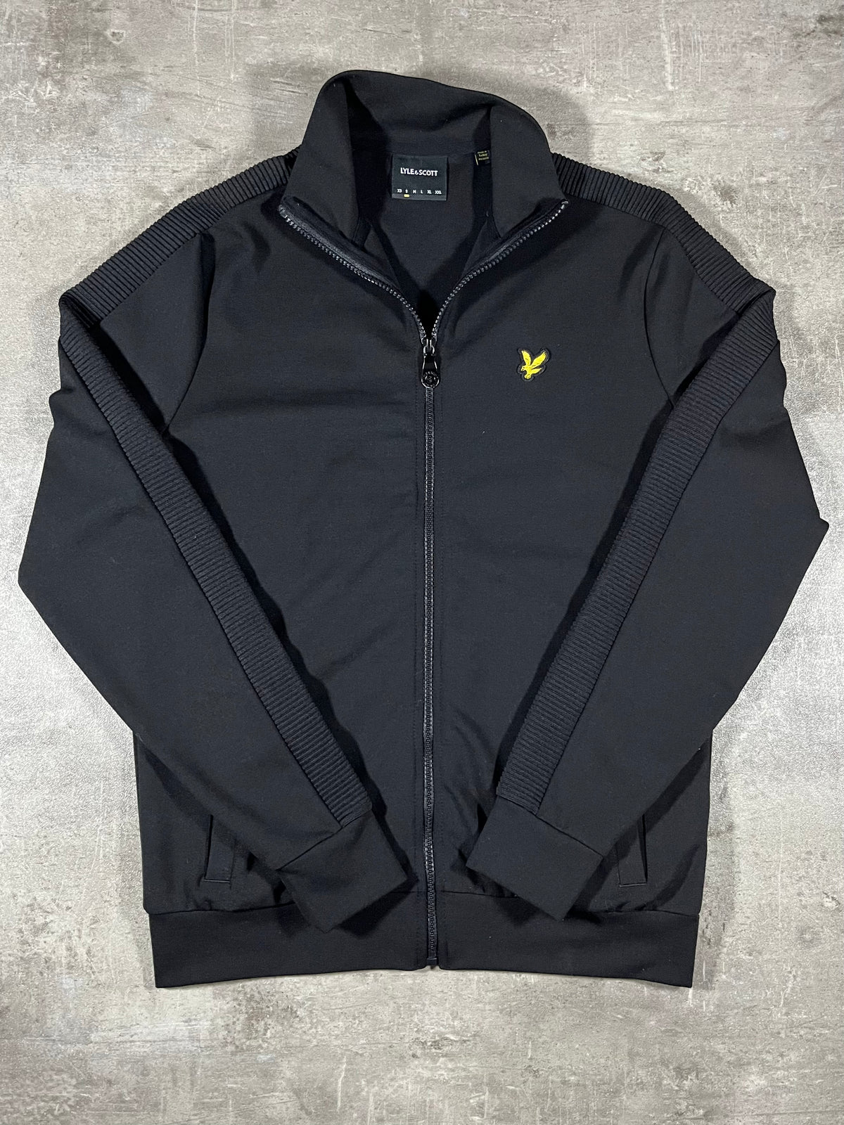 Lyle & Scott Trainingsjacke Taped Schwarz S