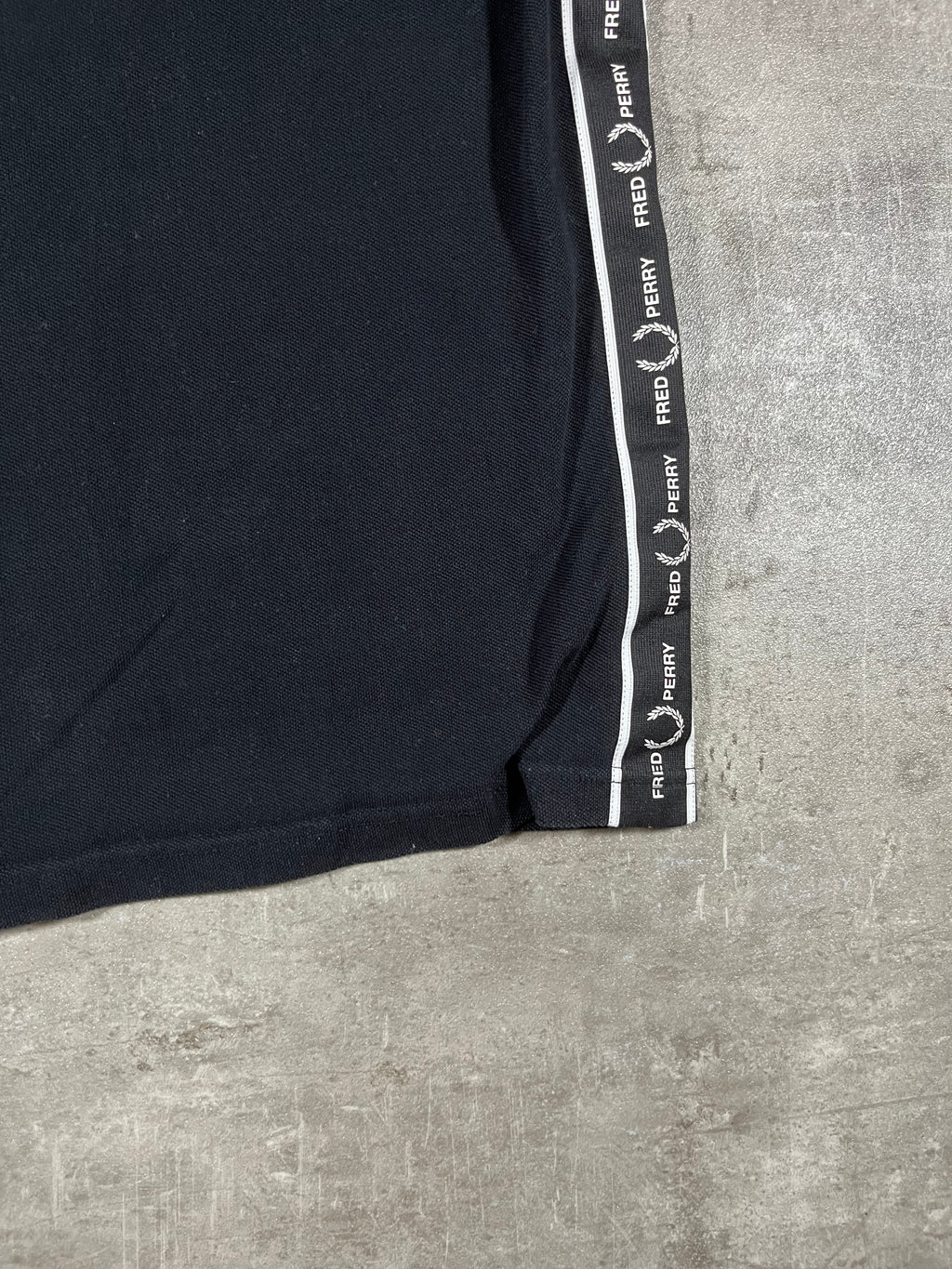 Fred Perry Poloshirt Taped Schwarz L