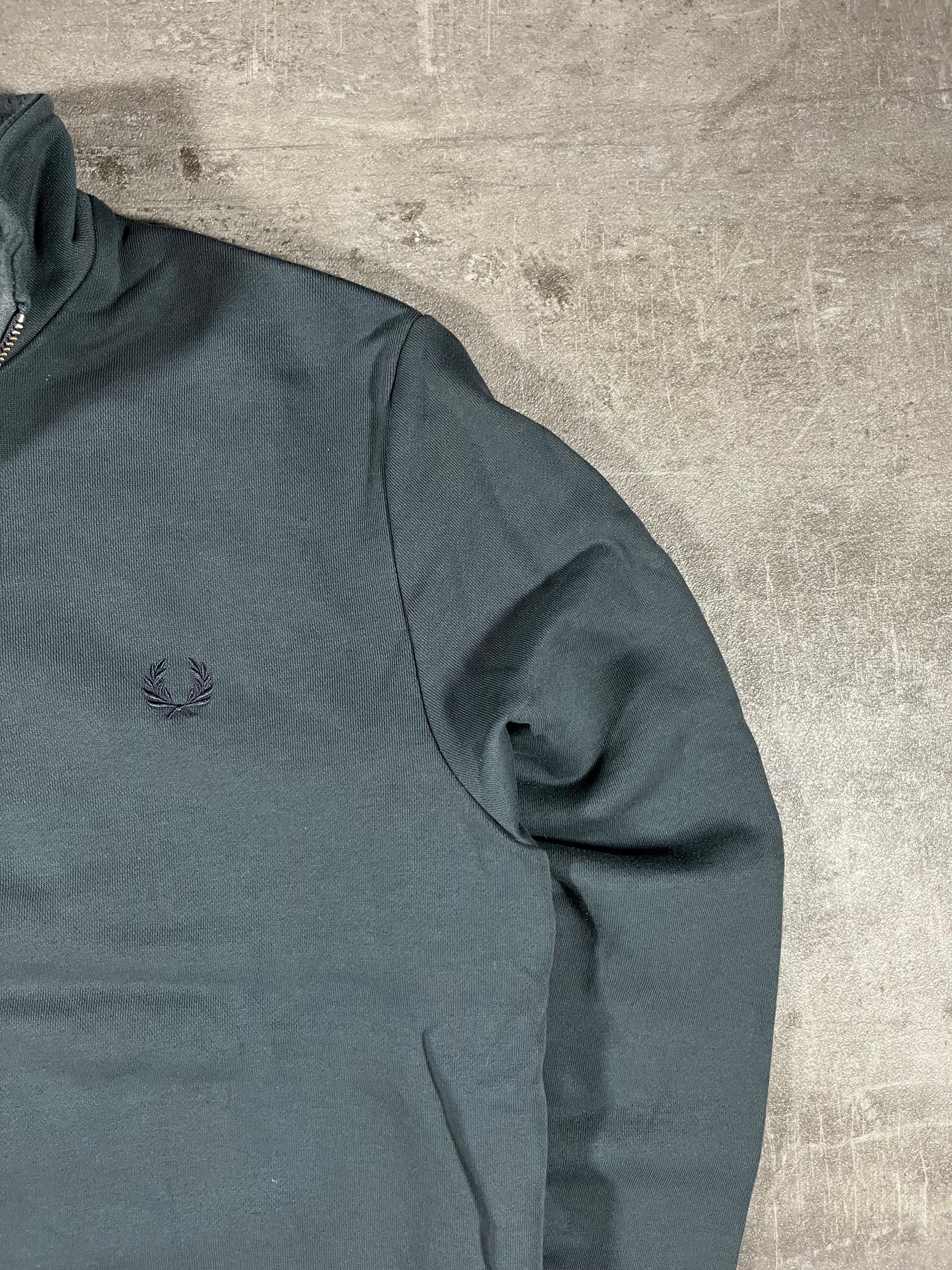 Fred Perry Half-Zip Grau/ Blau M