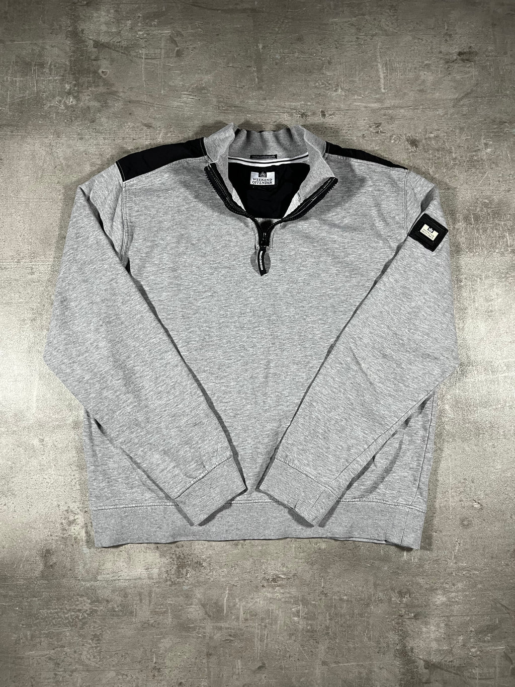 Weekend Offender Quarter-Zip Grau XL