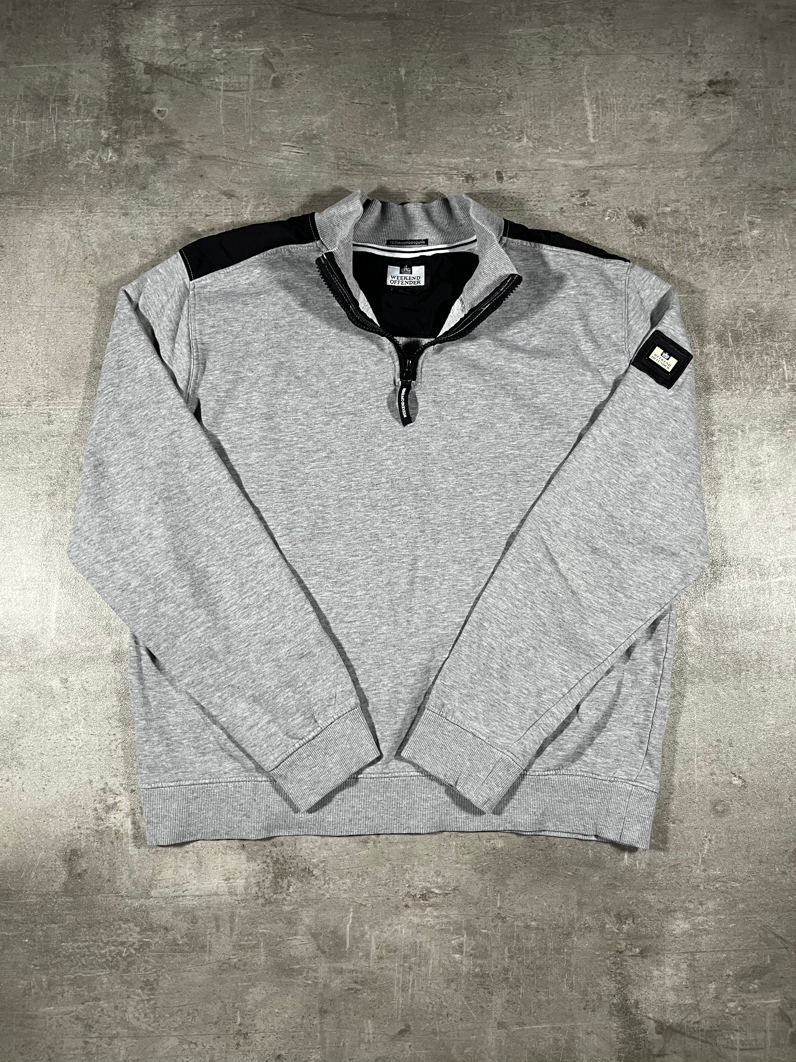 Weekend Offender Quarter-Zip Grau XL