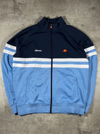 ellesse Rimini Trainingsjacke Schwarz/ Hellblau XL