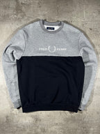 Fred Perry Sweater Schwarz/ Grau S