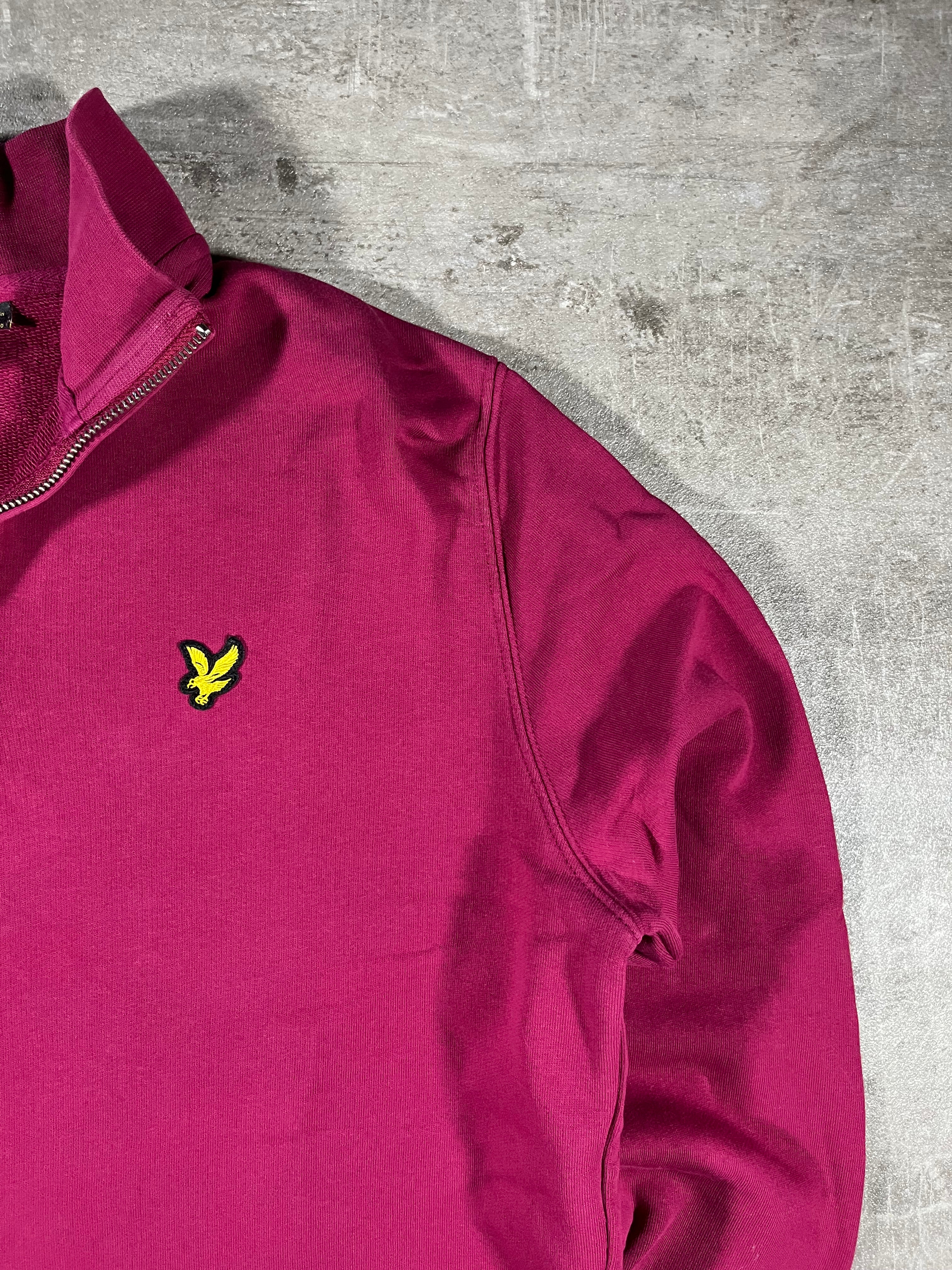 Lyle & Scott Half-Zip Bordeaux S