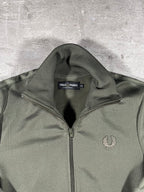 Fred Perry Vintage Trainingsjacke Taped Khaki XS