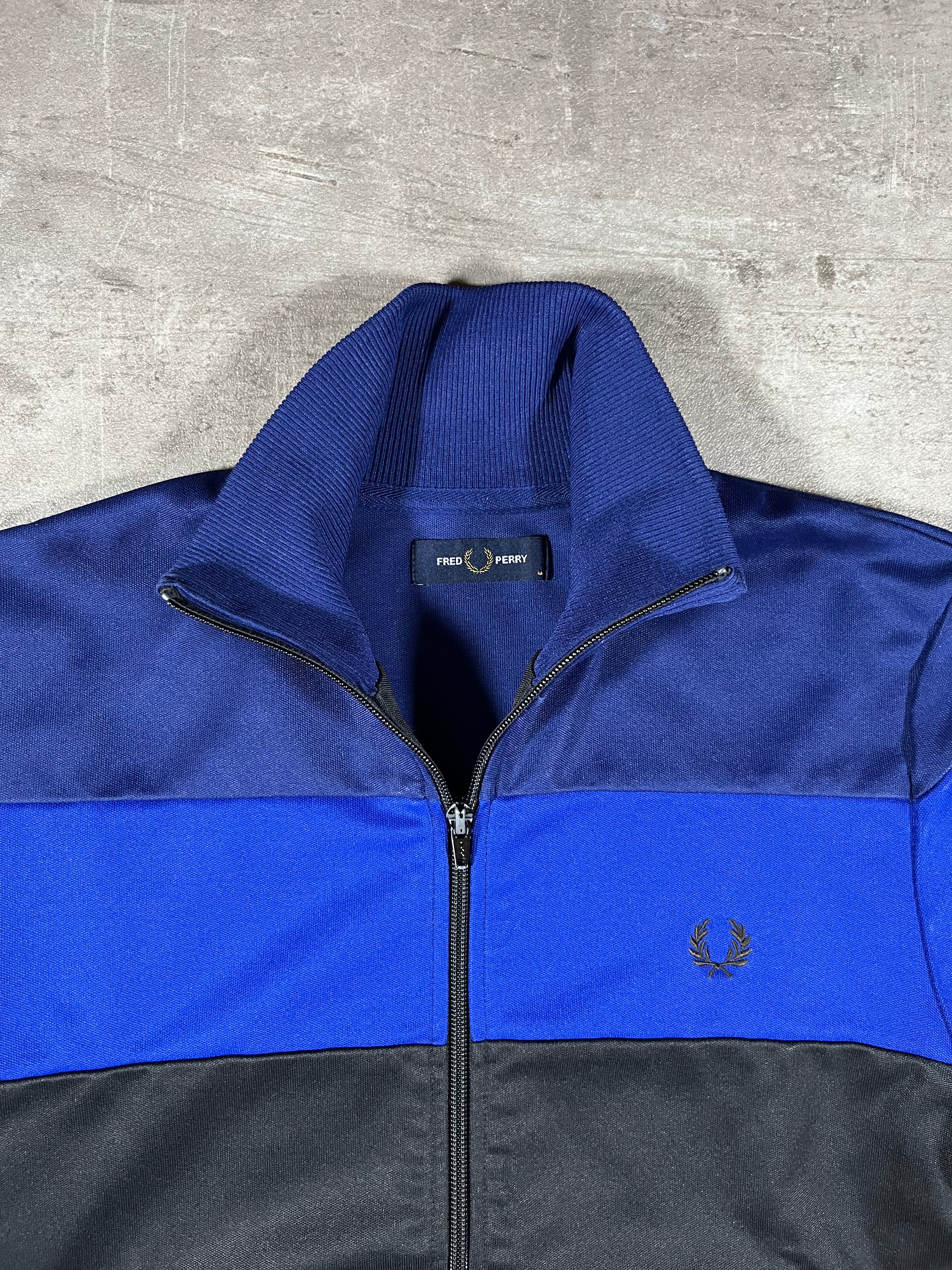 Fred Perry Trainingsjacke Schwarz/ Blau M