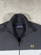 Fred Perry Trainingsjacke Taped Schwarz/ Weiß L