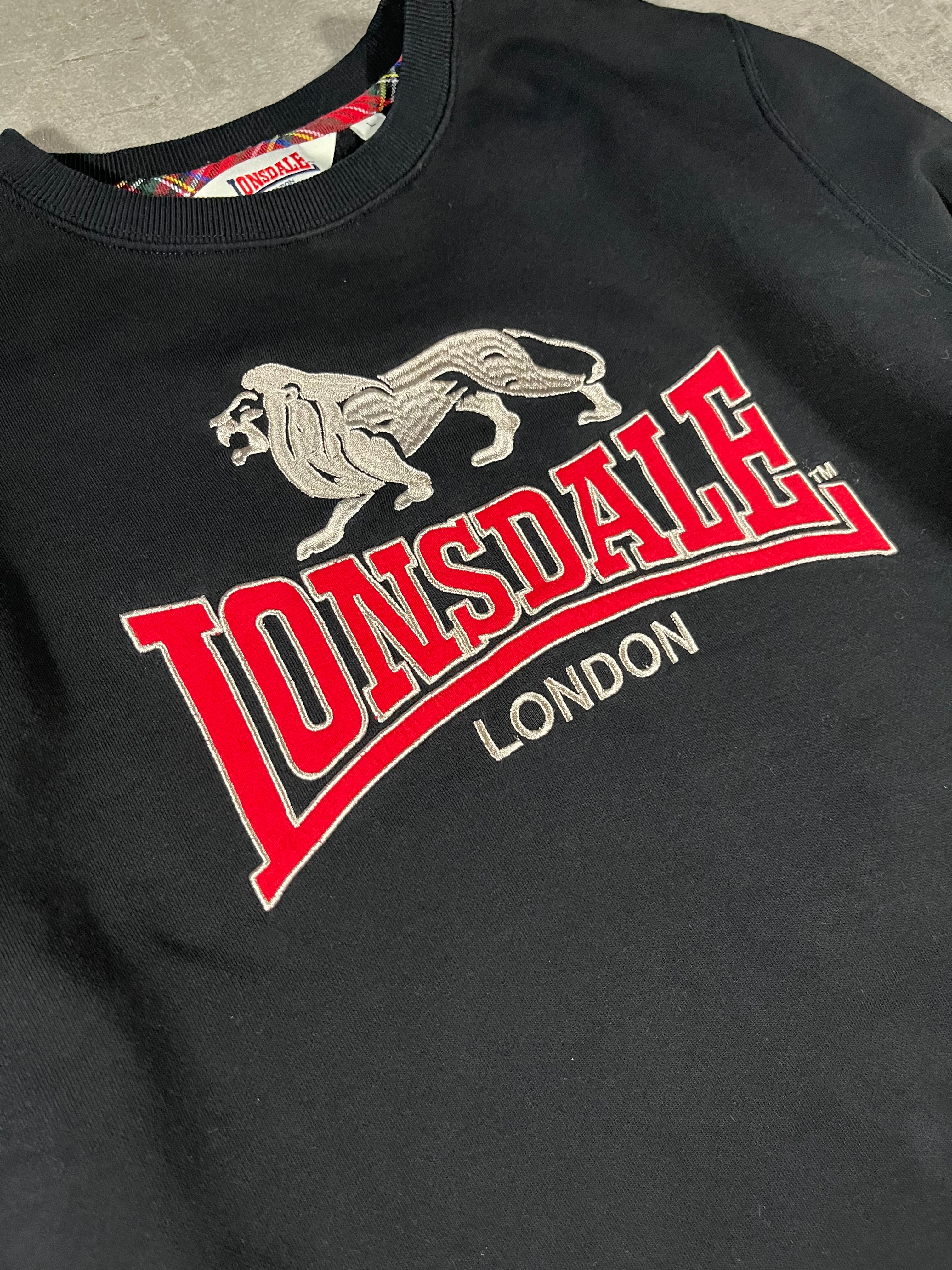 Lonsdale Sweater Schwarz L