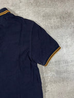 Fred Perry Poloshirt Schwarz Goldenes Logo S
