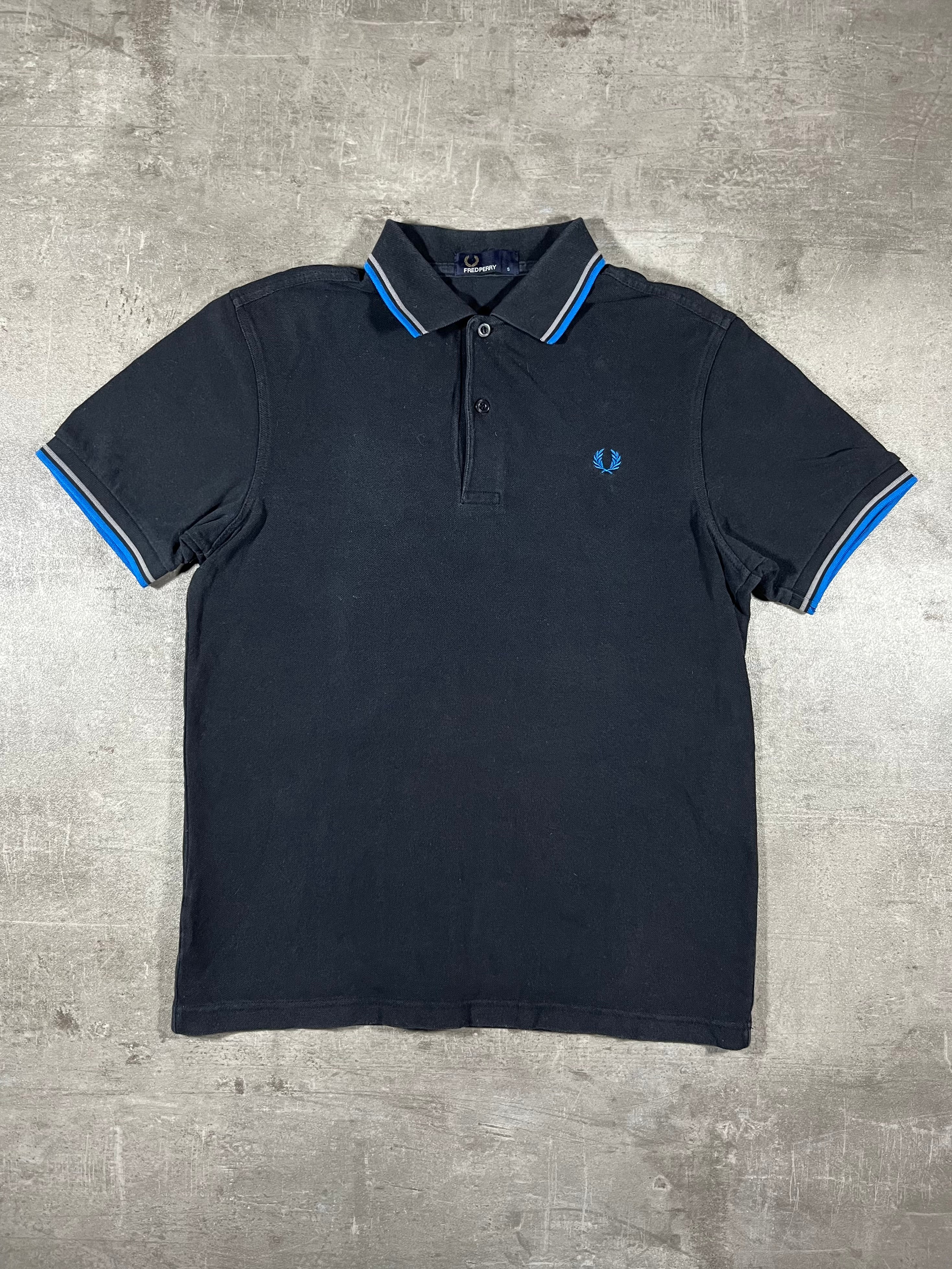 Fred Perry Poloshirt Schwarz S