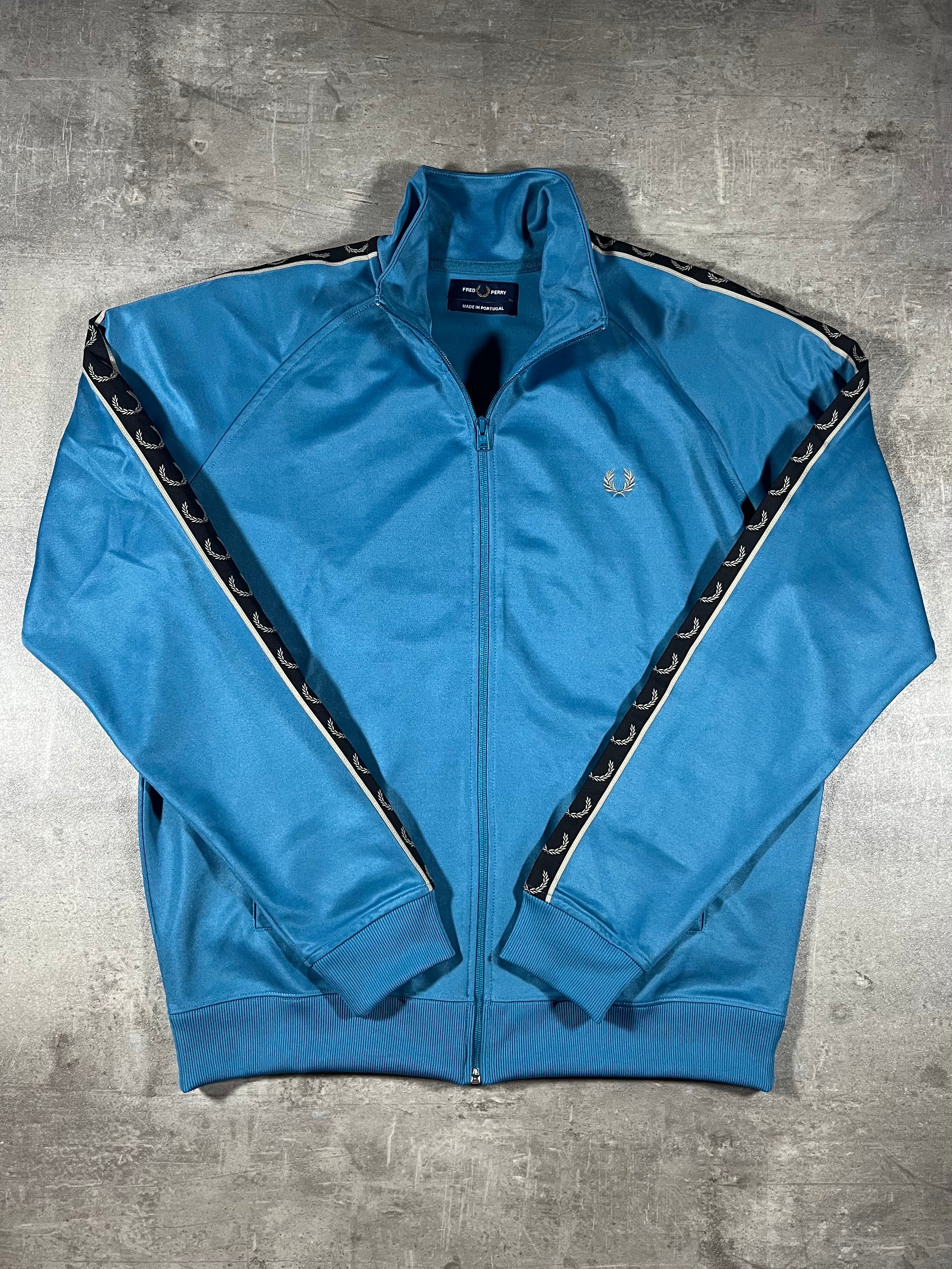 Fred Perry Trainingsjacke Taped Blau XL
