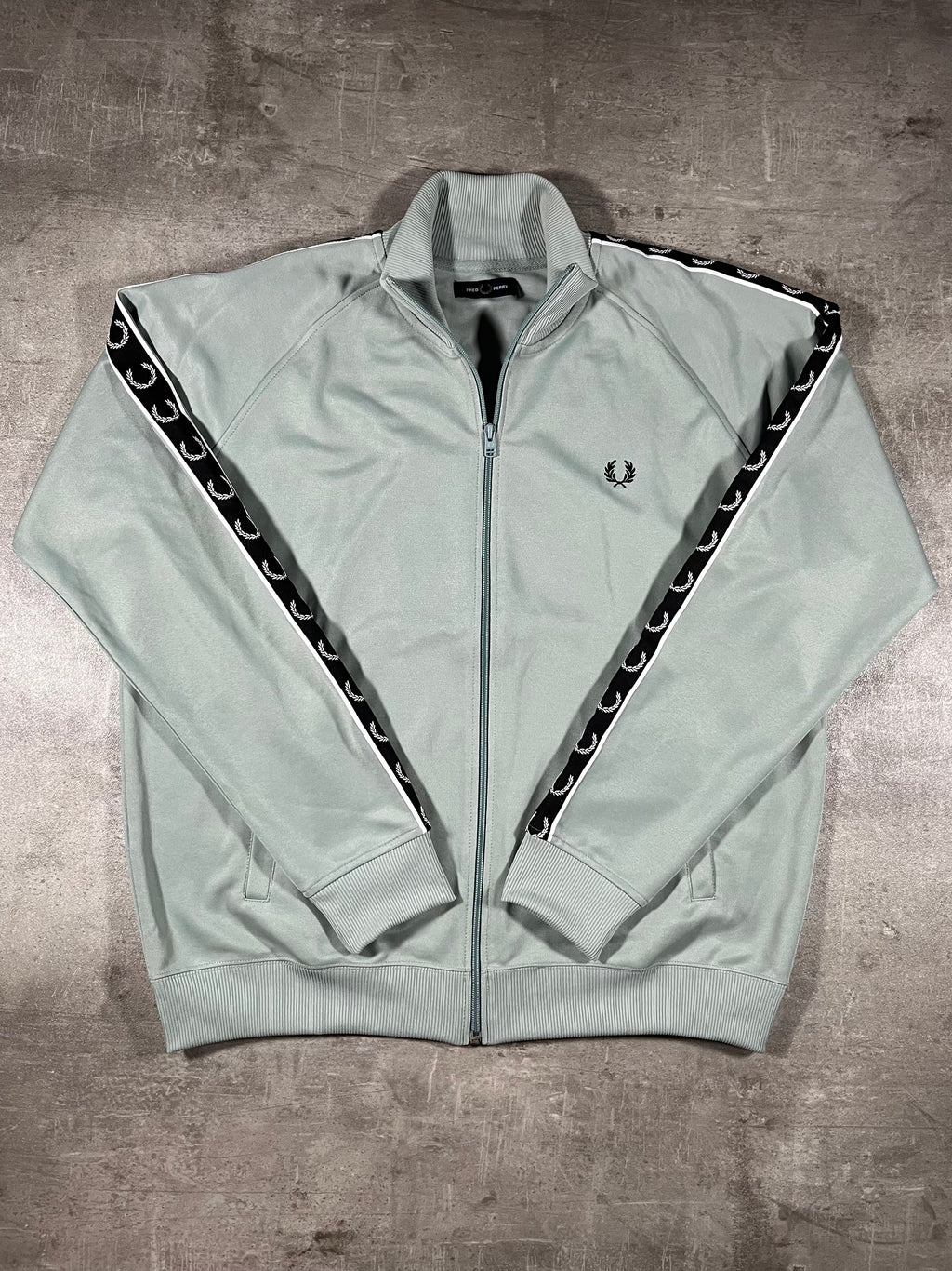 Fred Perry Trainingsjacke Taped Mintgrün XL