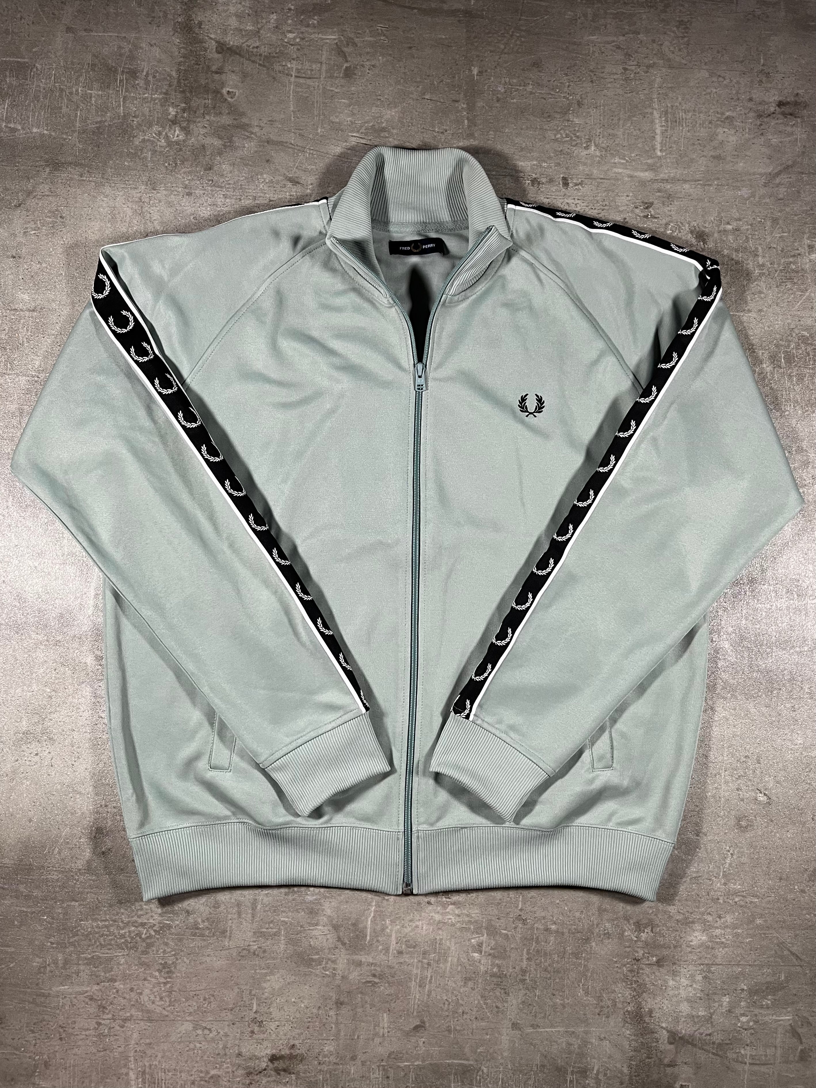 Fred Perry Trainingsjacke Taped Mintgrün XL