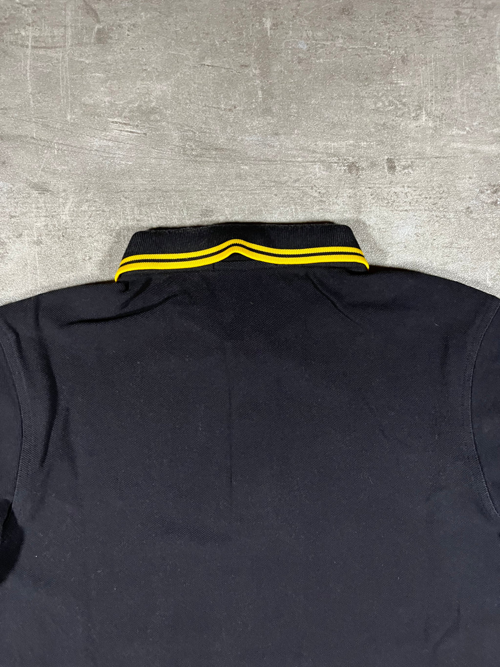 Fred Perry Poloshirt Schwarz/ Gelb M
