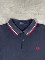Fred Perry Poloshirt Schwarz/ Weiß/ Rot M