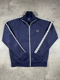 Fred Perry Vintage Trainingsjacke Taped Dunkelblau L