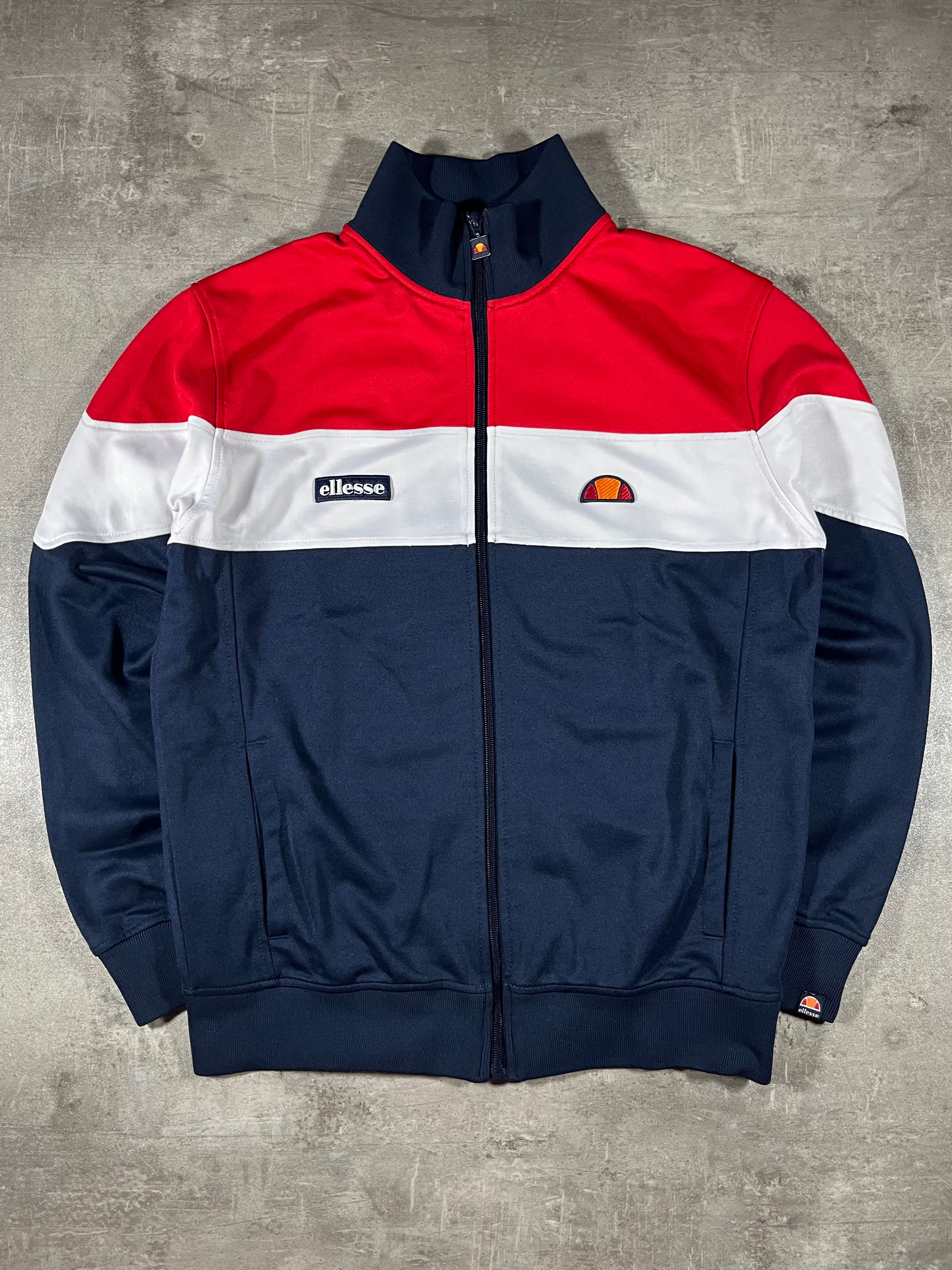 ellesse Trainingsjacke Caprini Blau/ Weiß/ Rot M